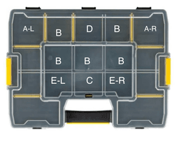Smaller parts bins for SortMaster STS14027 3d model