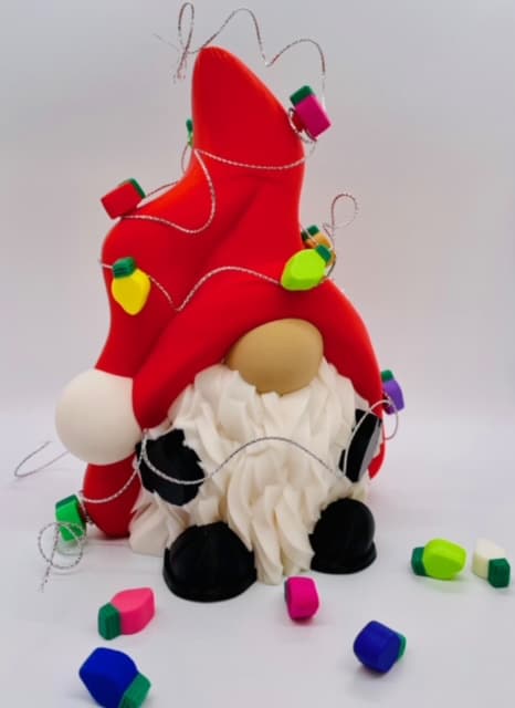 Christmas Light Gnome 3d model