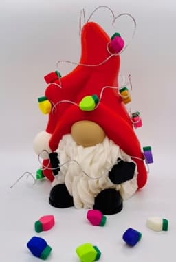 Christmas Light Gnome 3d model