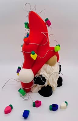 Christmas Light Gnome 3d model