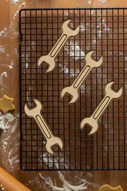 Spanner Cookie Cutter, Biscuit Cutter 3d model