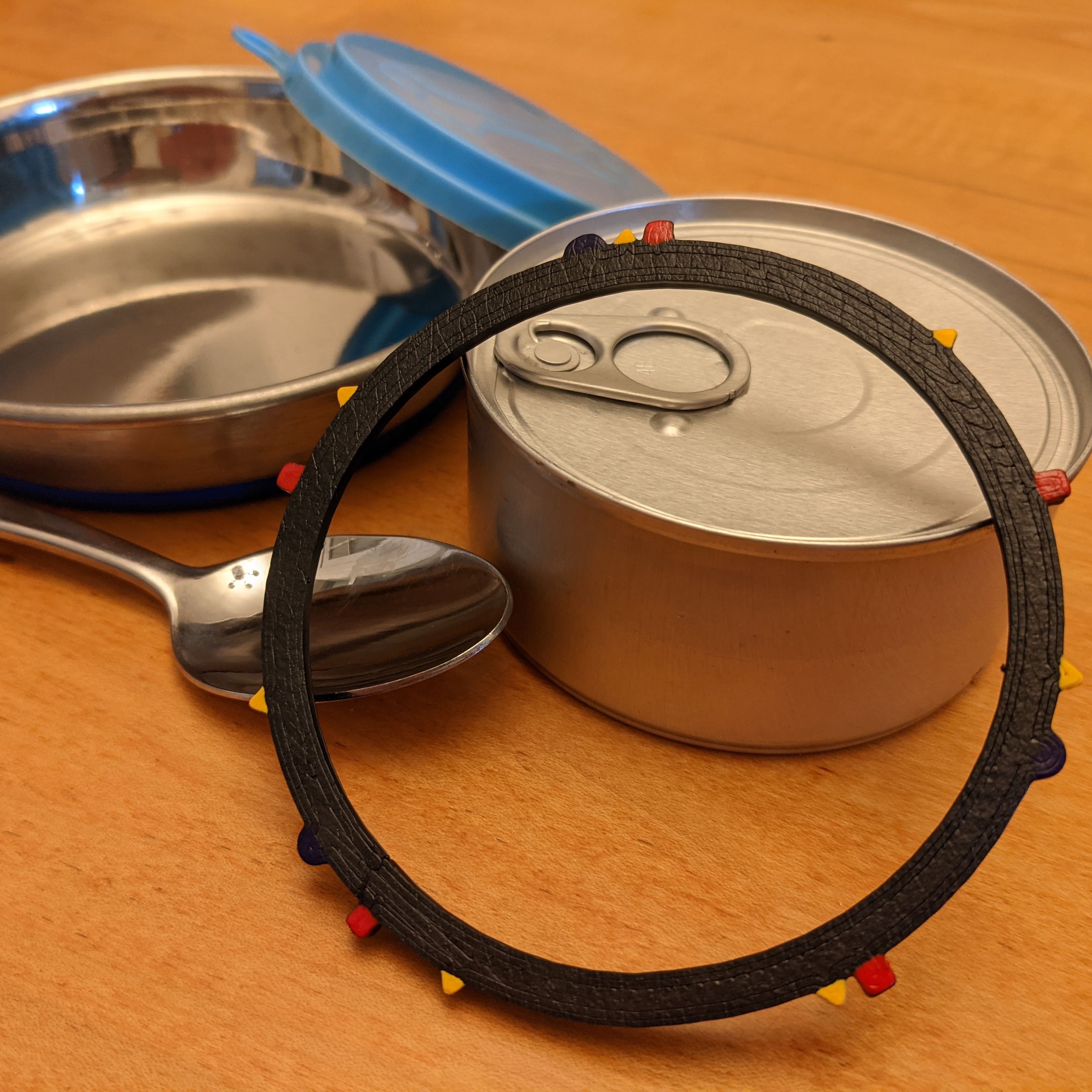 Pet food can portion guide 3d model