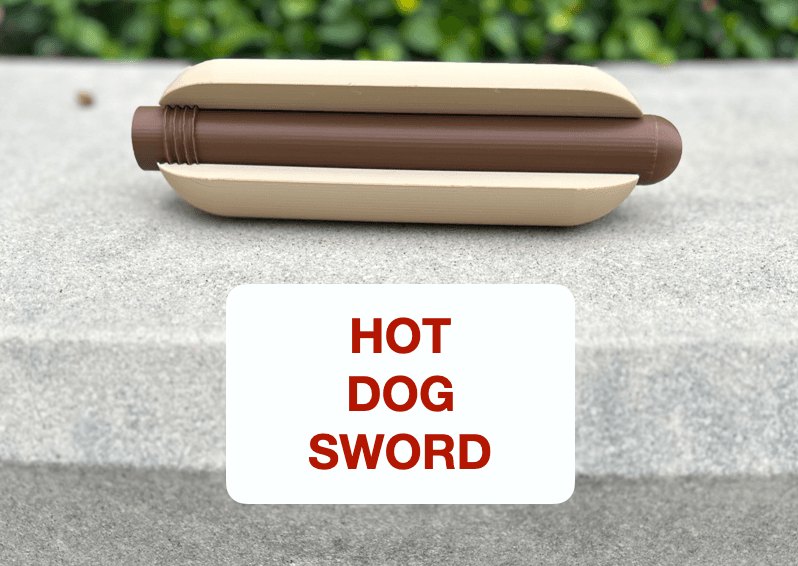 Hot Dog Sword 3d model