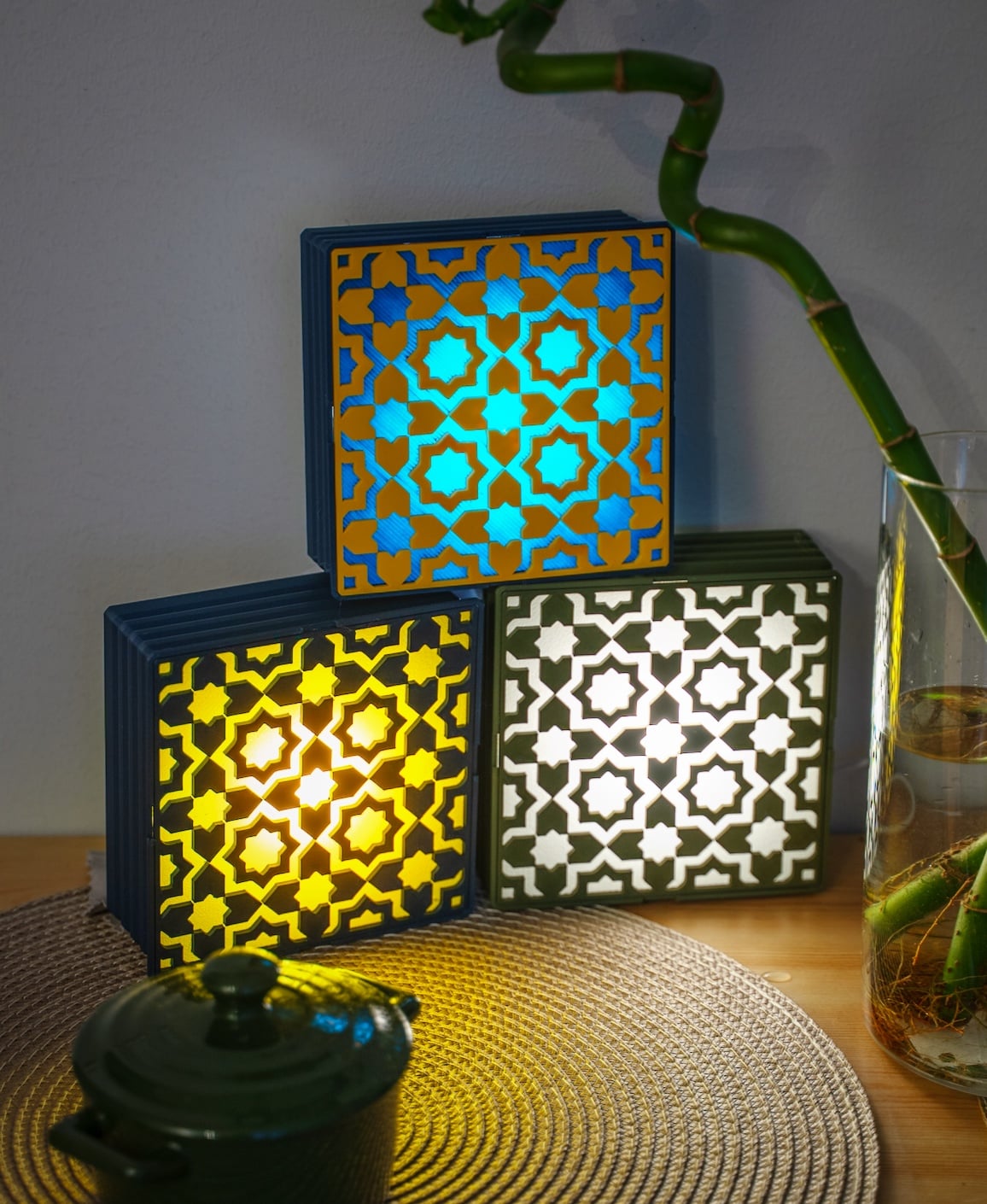 Tile Lamp - Wall, Desk, or Stackable Lamp 3d model