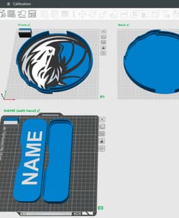 Dallas Mavericks Sign - LED Strip Compatible 3d model