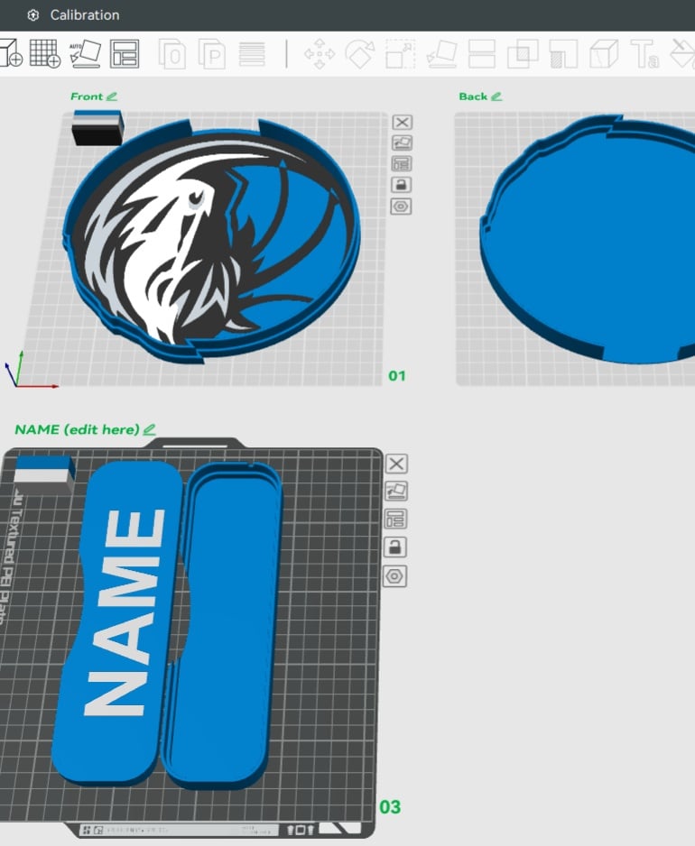 Dallas Mavericks Sign - LED Strip Compatible 3d model