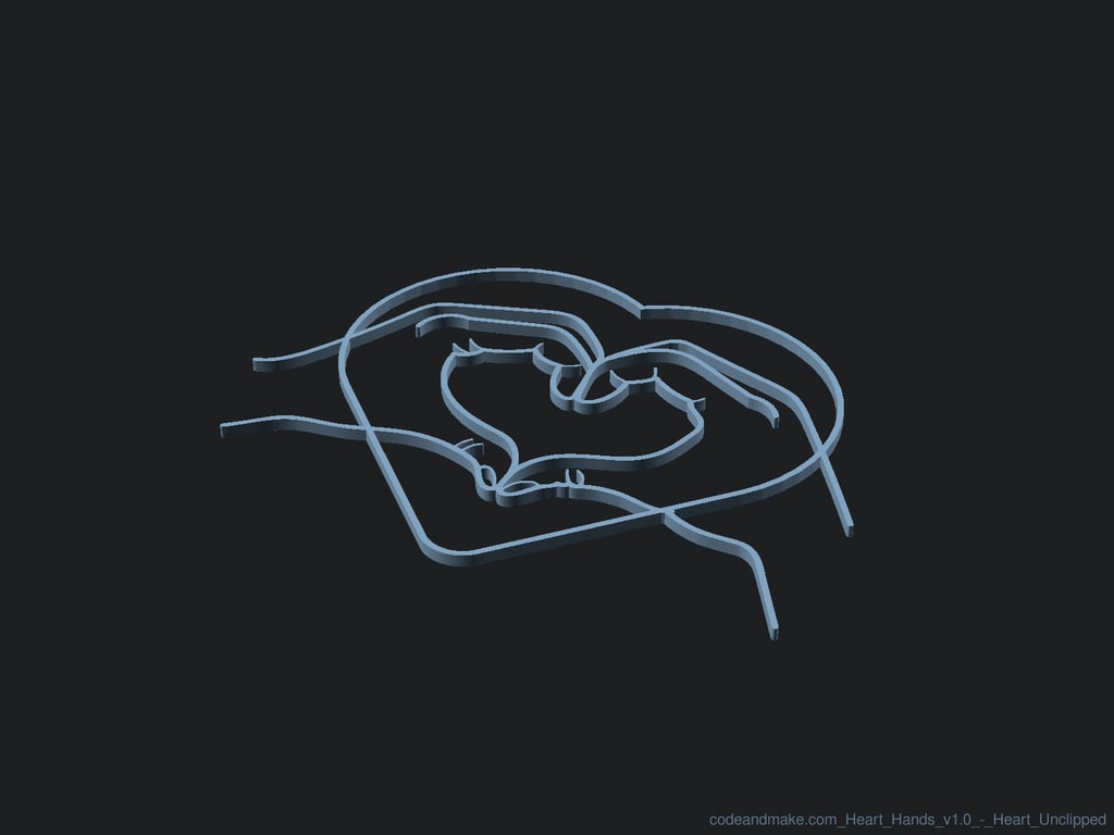 Heart Hands 3d model