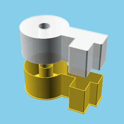 Key (model 2), nestable box (v1) 3d model