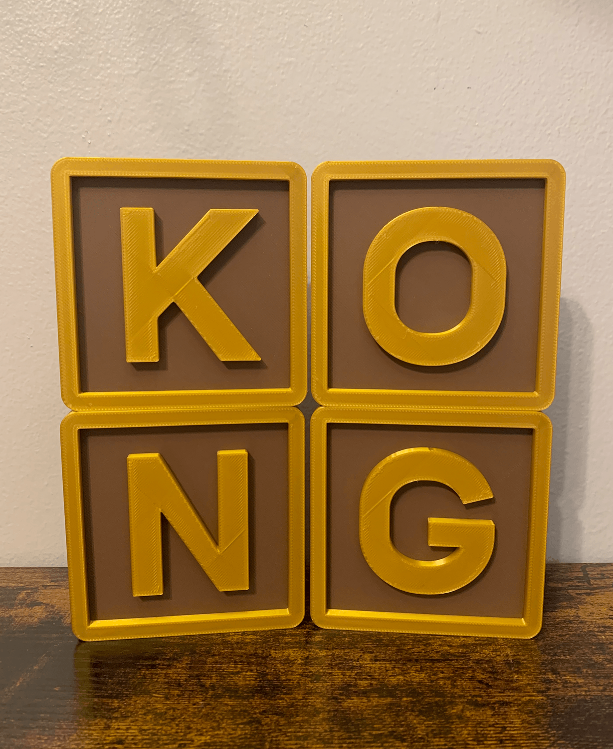 Donkey Kong Country KONG Letters 3d model
