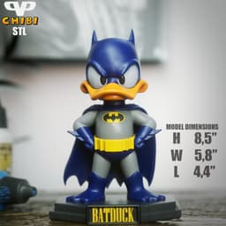 BatDuck Chibi STL for 3D Printing ChibiSTL 3DXM 3d model
