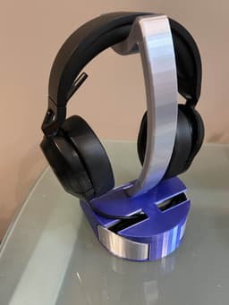 Headphone Stand with Storage 3d model