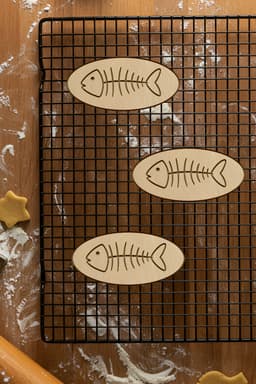 Fish Bone Cookie Cutter, Biscuit Cutter 3d model