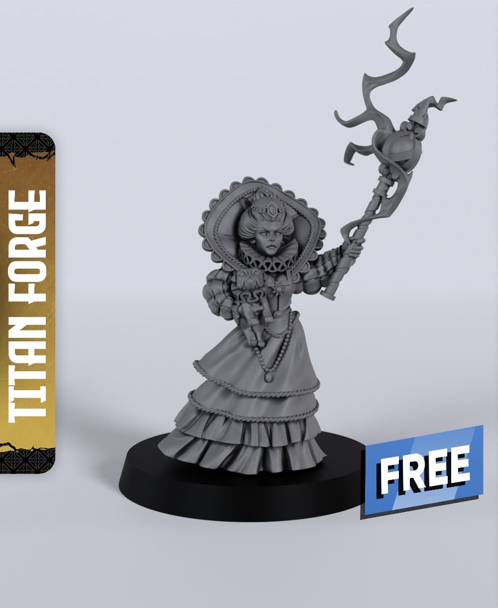 Marquis - With Free Dragon - 5e DnD Inspired for RPG and Wargamers 3d model