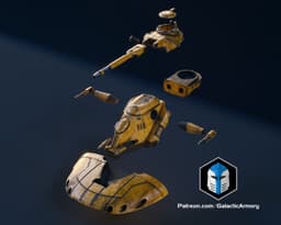 1:48 Scale Floating AAT Tank - 3D Print Files 3d model