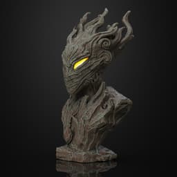 Dark Dryad Bust (Pre-Supported) 3d model