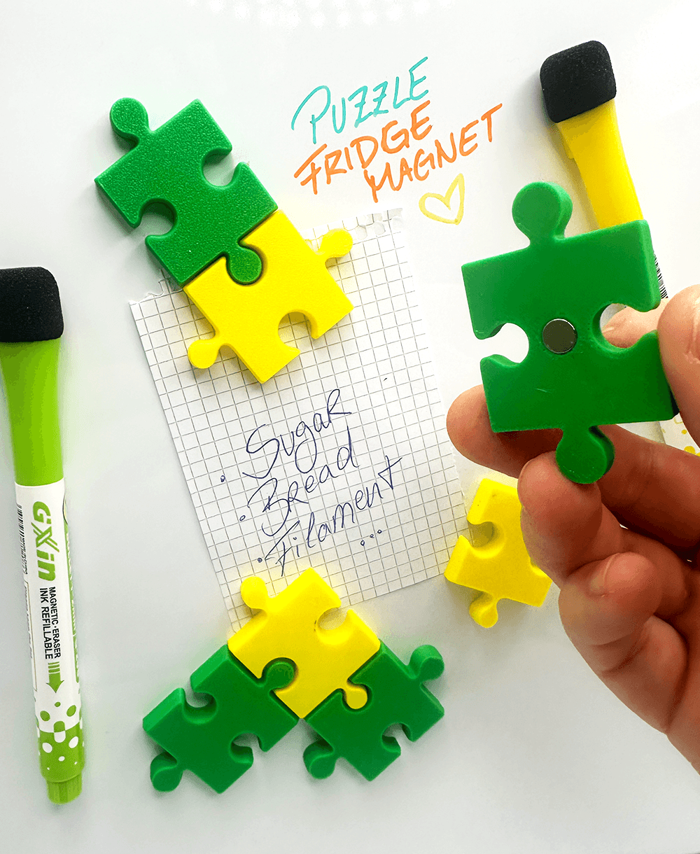 Puzzle Fridge Magnet 3d model