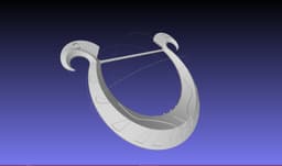 Zelda Goddess Harp 3d model