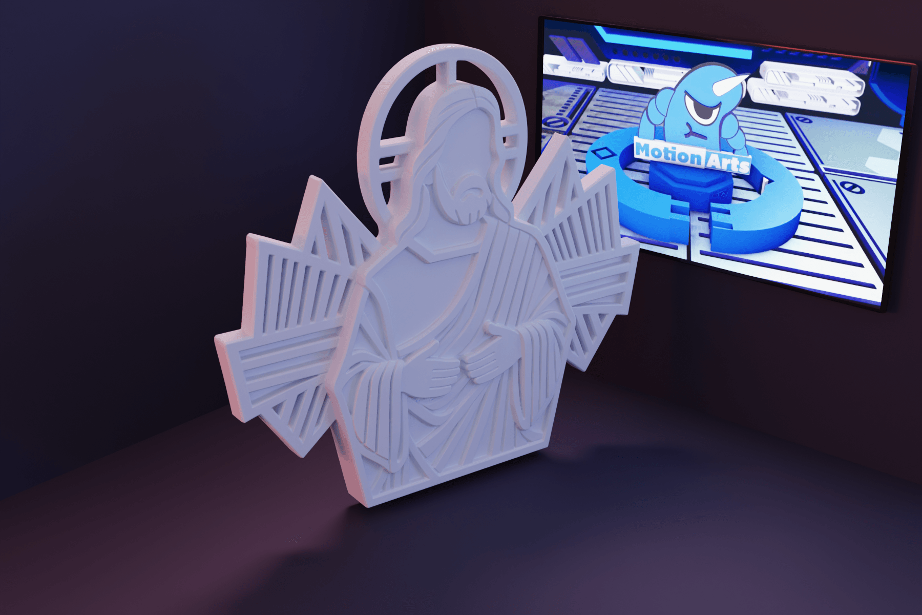 Jesus 2d.stl 3d model