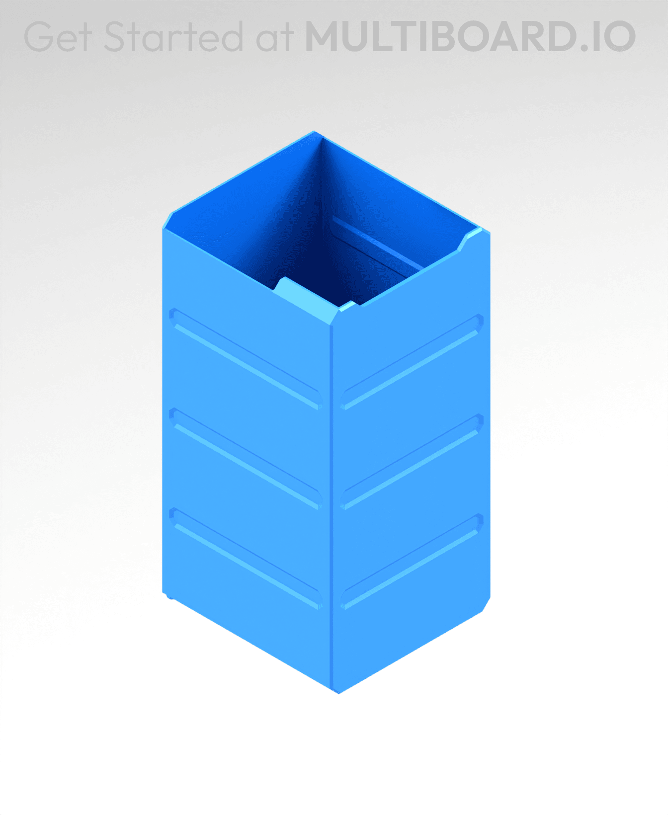 2x4x2 LU - MultiBin Simple Drawer 3d model