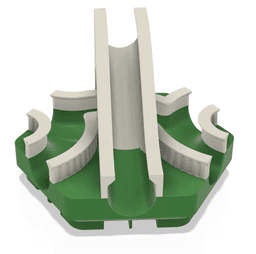 Hextraction - Aqueduct Ramp with Roman column sideguards 3d model