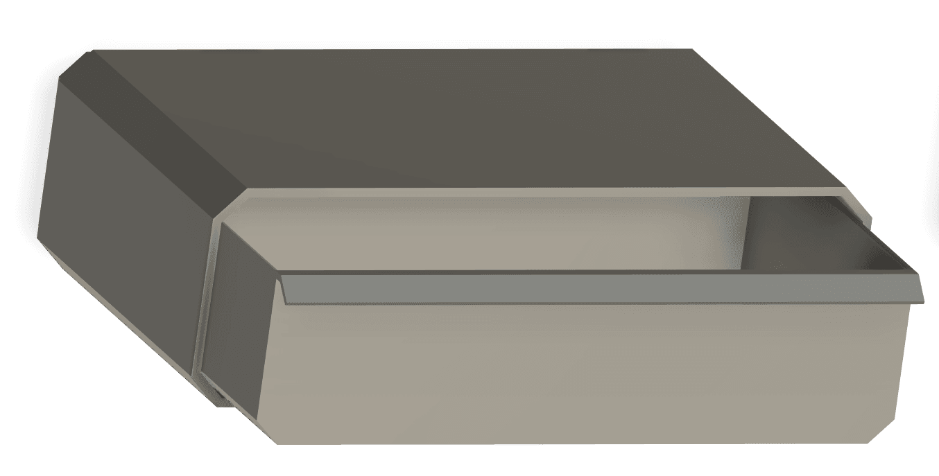 Multiboard Multigrid Drawer 3x1x2 3d model