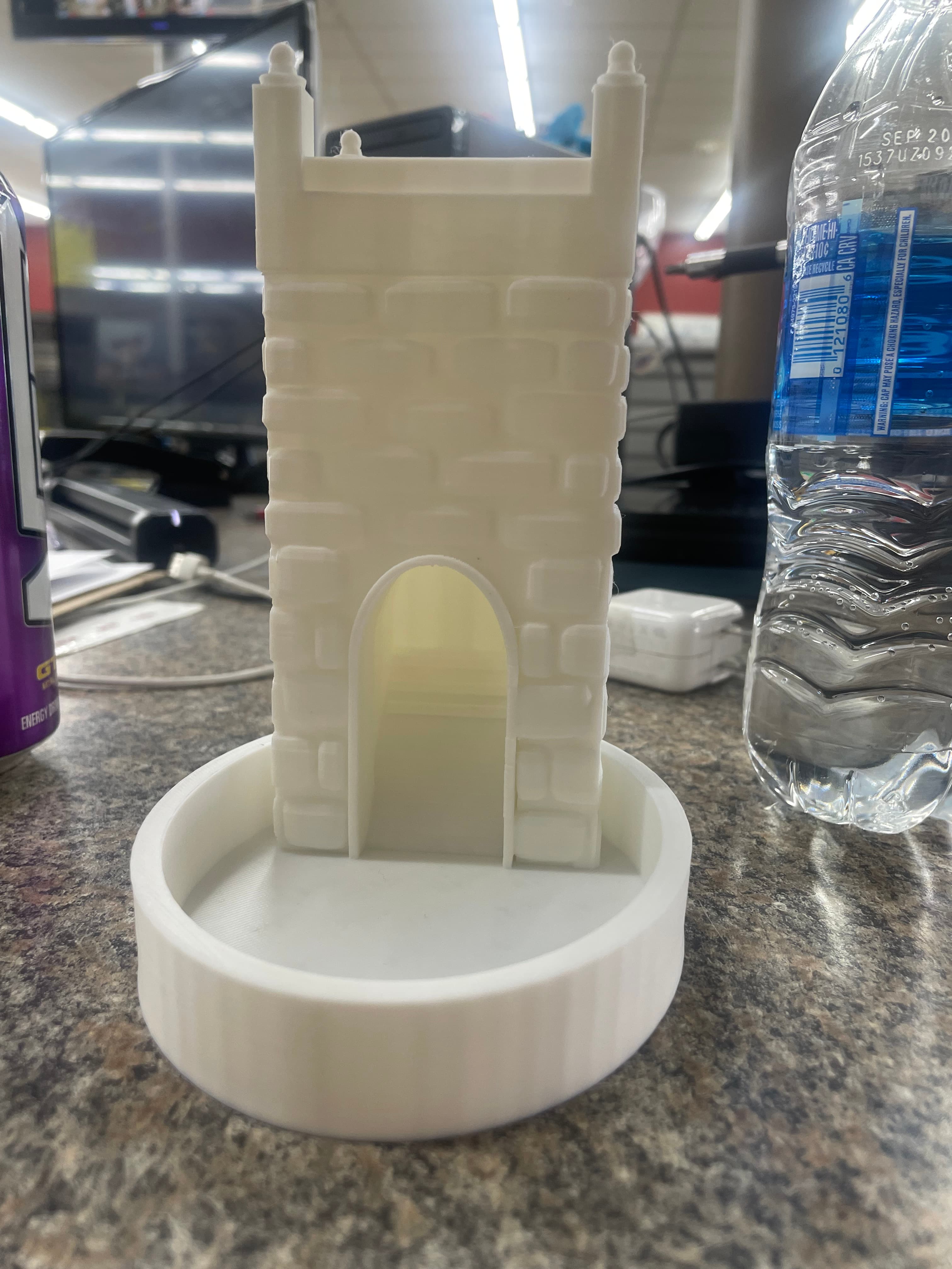 medieval dice tower 3d model