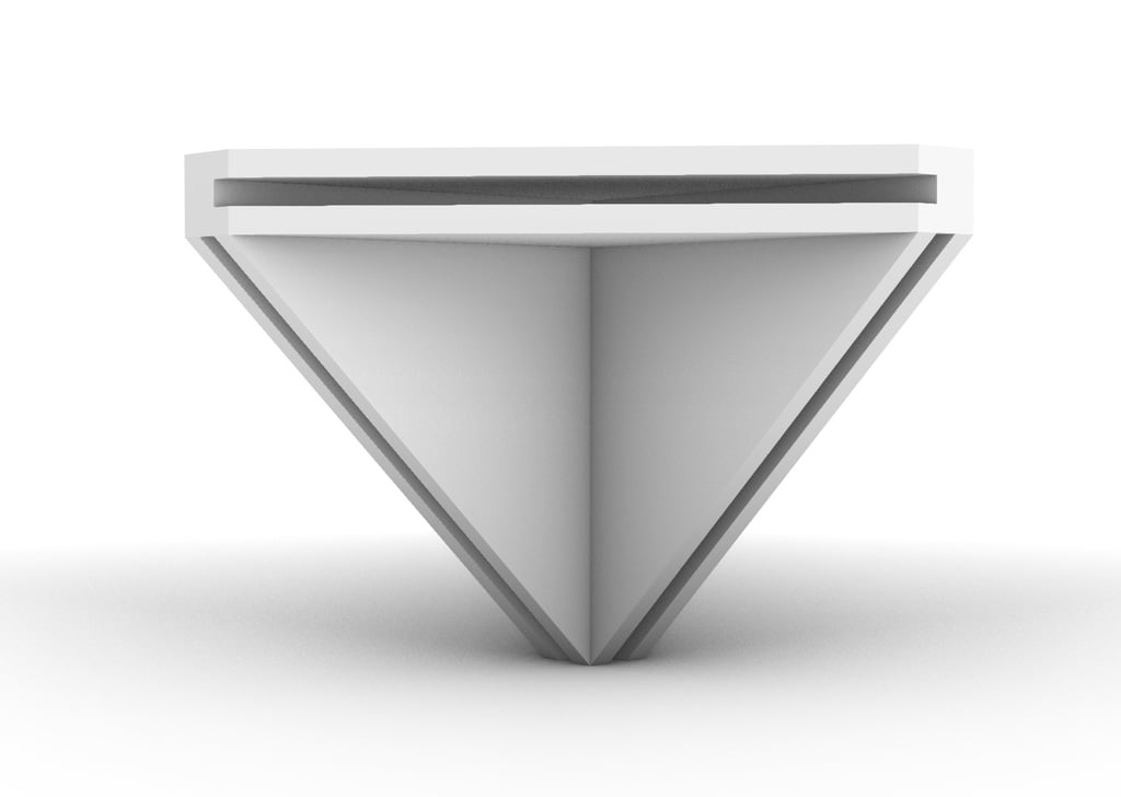 4mm acryl/wood corner bracket 3d model