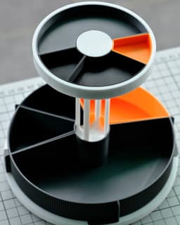 Retro Pie Chart storage set 3d model