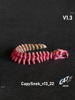 Flexi Capybara Skeleton Snake 3d model