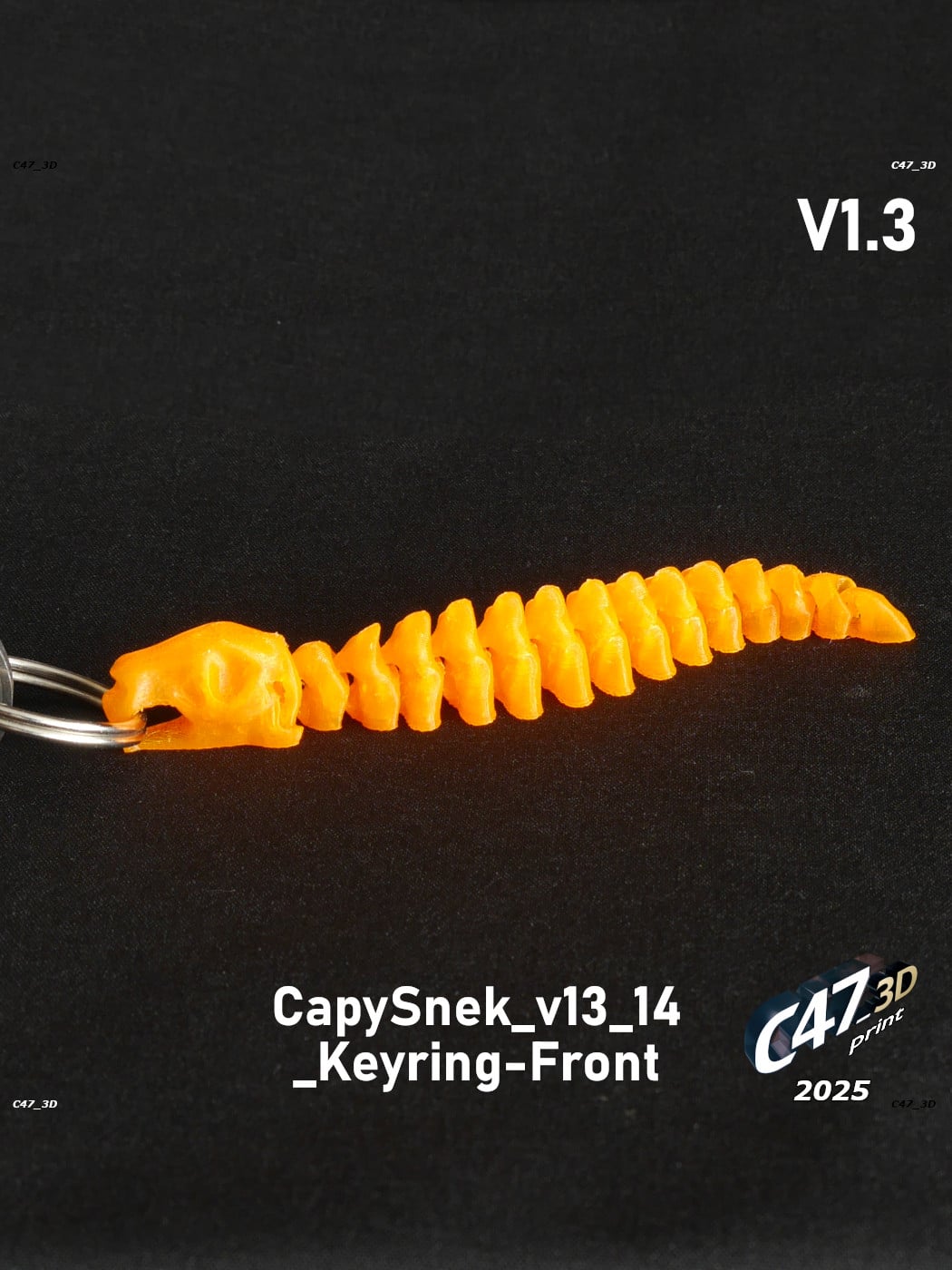 Flexi Capybara Skeleton Snake 3d model