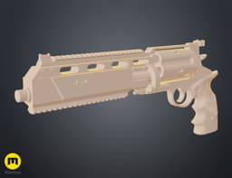 Leon's Magnum Revolver - Resident Evil Requiem 3d model