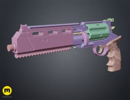 Leon's Magnum Revolver - Resident Evil Requiem 3d model