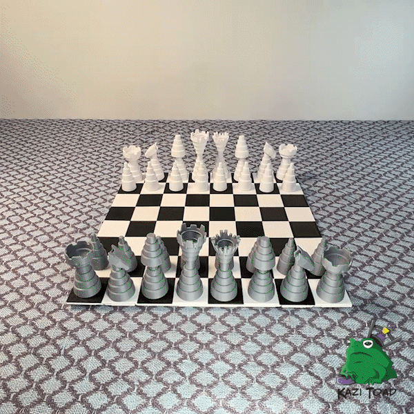 Telescoping Chess Complete Set 3d model
