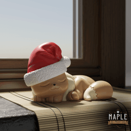 Sleeping Christmas Eevee - Pokemon 3d model