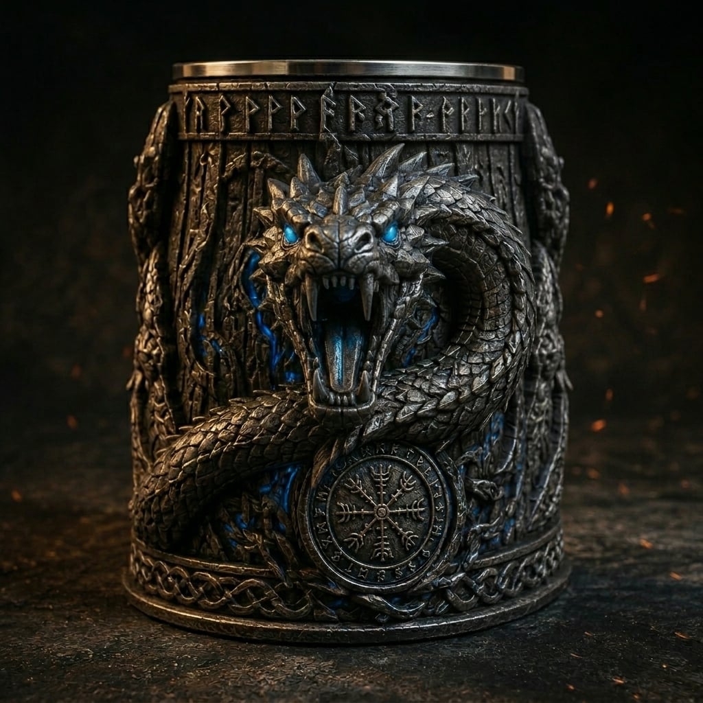 DRAGON BEER MUG STL 3d model