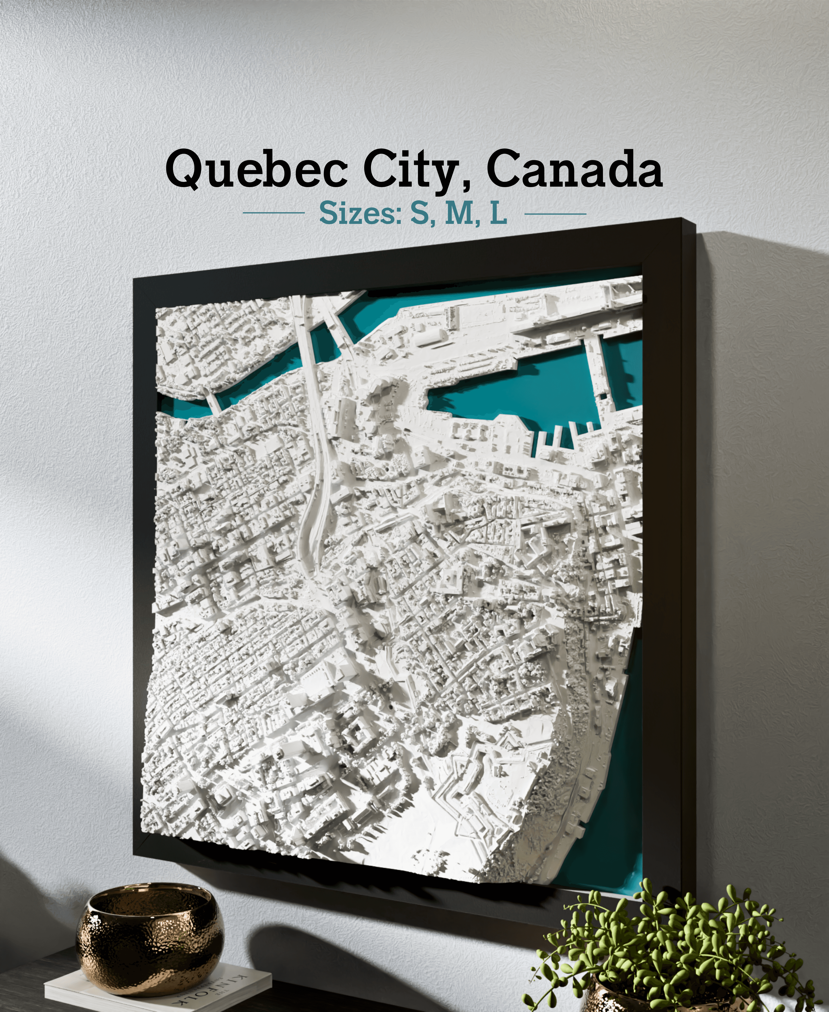 Quebec City, Canada - S, M, L, & XL 3d model