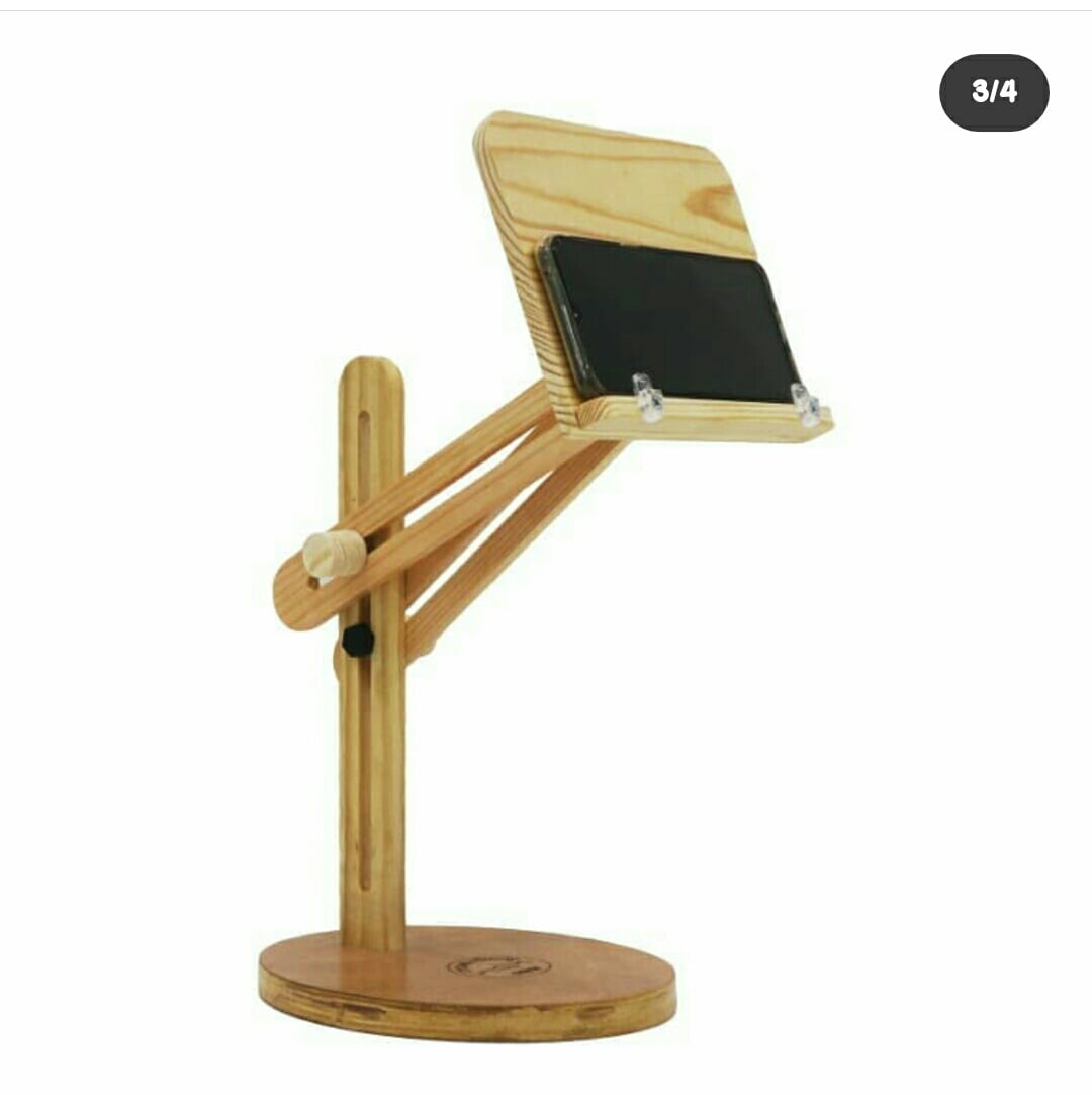 Wood Mobile Stand 3d model