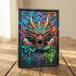 Tokyo Graffiti Dragon Box 3d model