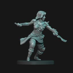 Dark Elf - D&D Mini 3d model
