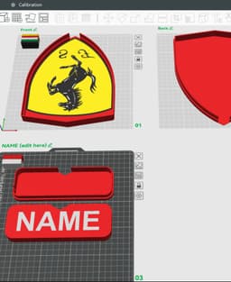 Scuderia Ferrari HP Sign - LED Strip Compatible 3d model