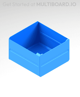 3x2x3 LU - MultiBin Simple Drawer 3d model