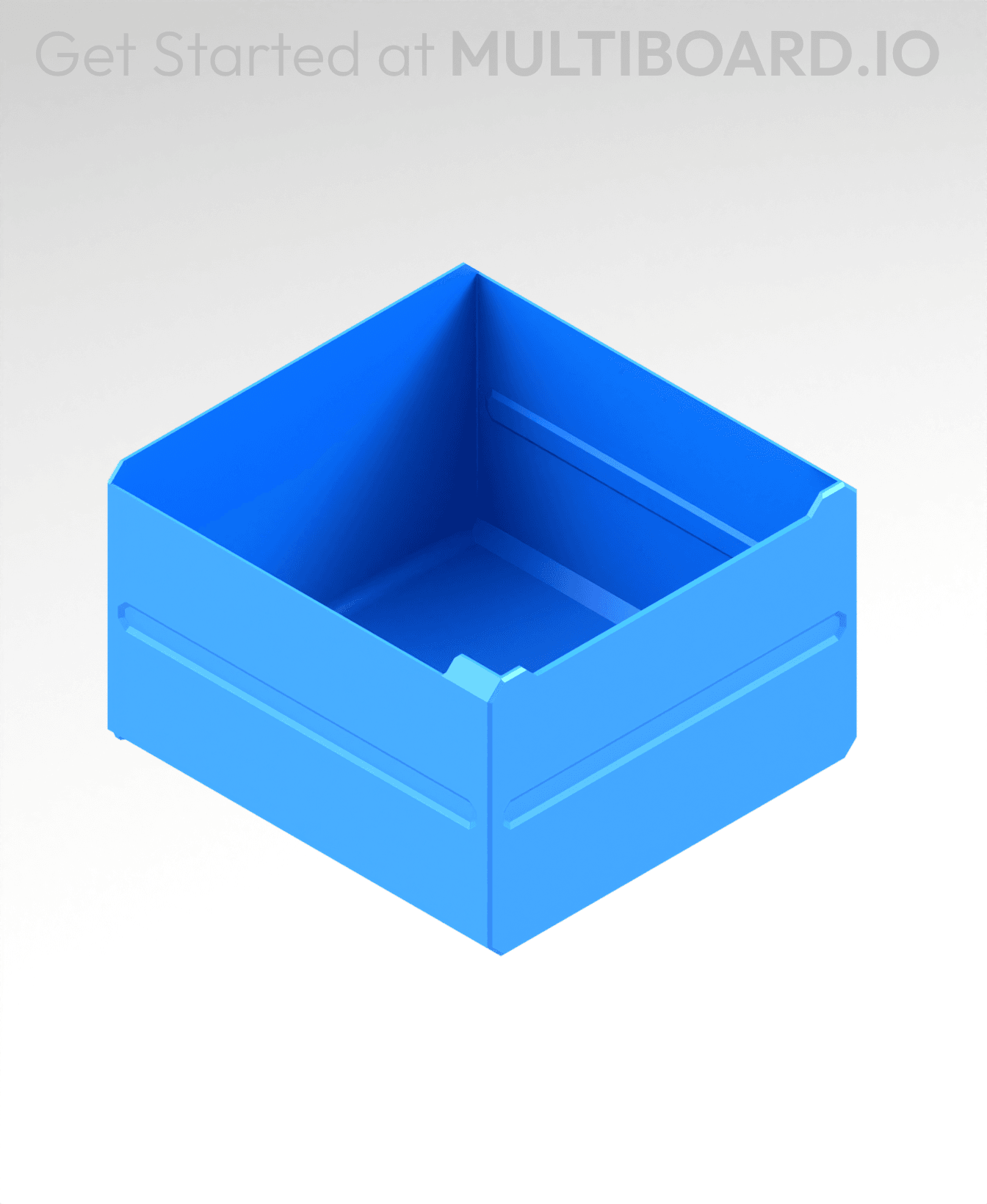 3x2x3 LU - MultiBin Simple Drawer 3d model