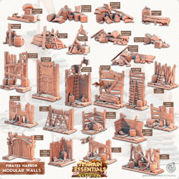 Pirate's Harbor Set (Pre-Supported) 3d model