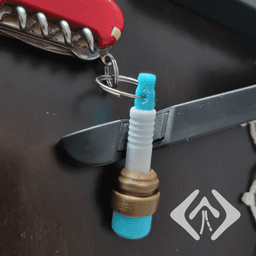 Mitsubishi Evo Key Holder with led lamp 3d model