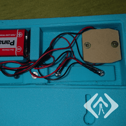 Mitsubishi Evo Key Holder with led lamp 3d model