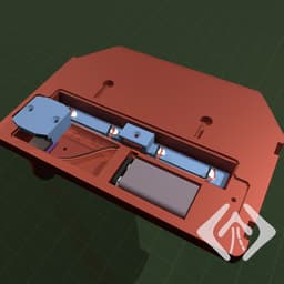 Mitsubishi Evo Key Holder with led lamp 3d model