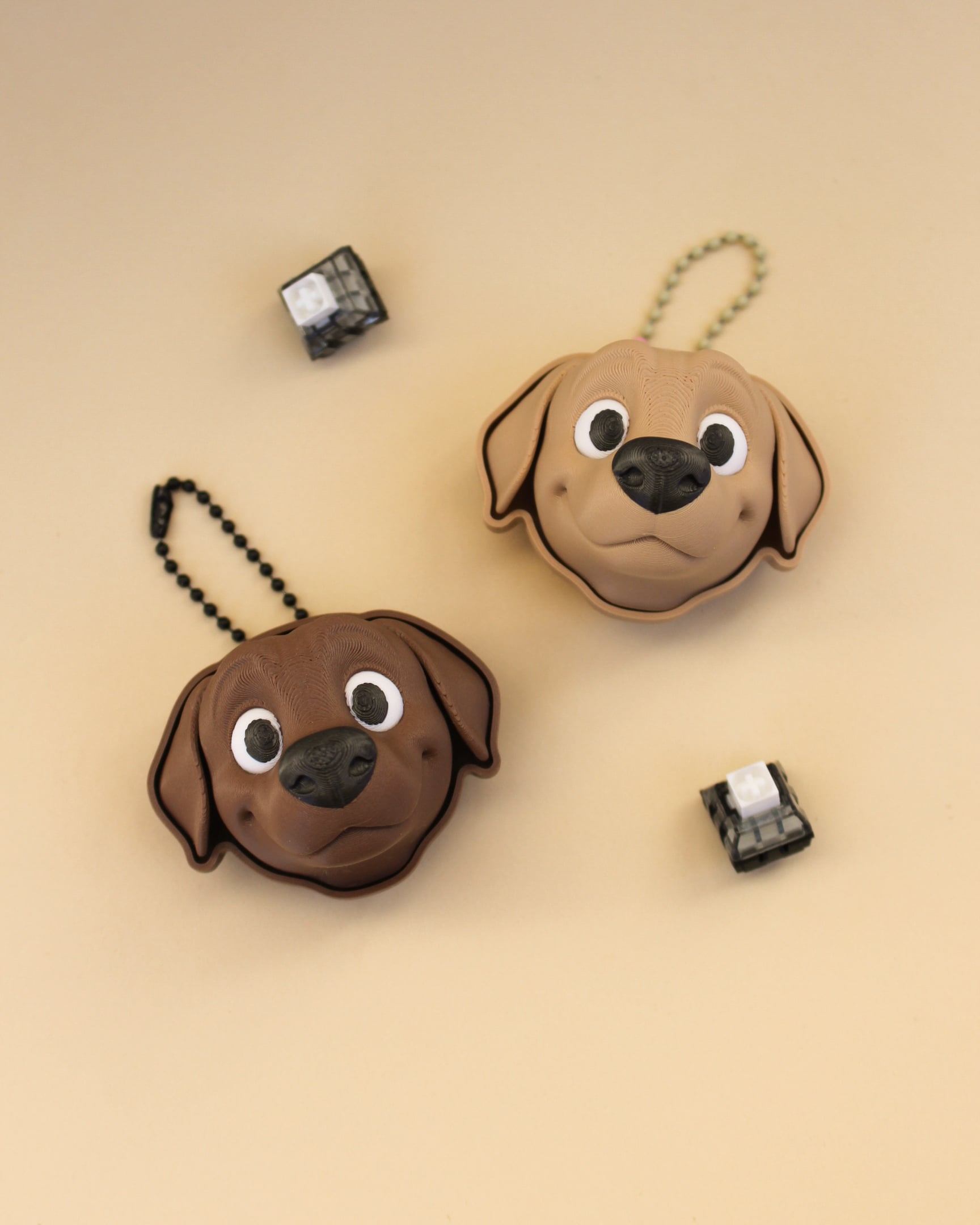 Dog Clicker Keychain – 3D Fidget Toy 3d model