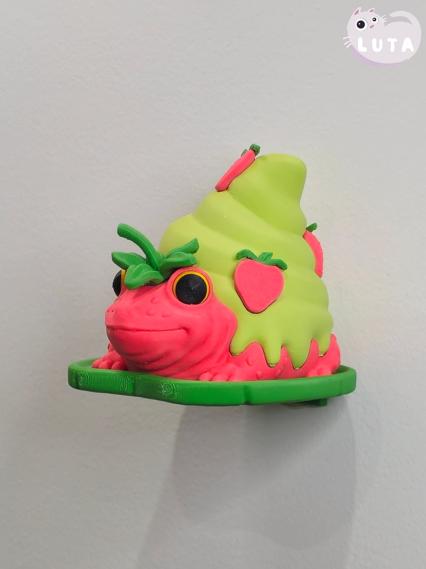 Strawberry Matcha Frog 3d model