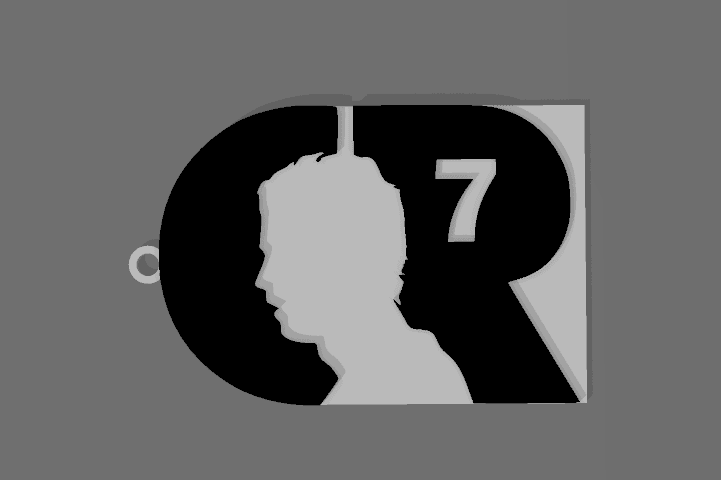 CR7 KEYCHAIN CRISTIANO RONALDO 3d model