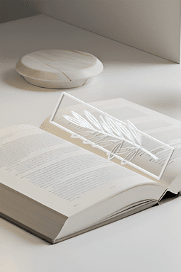Oleaster Bookmark, Creative Bookmark, Gift Idea 3d model